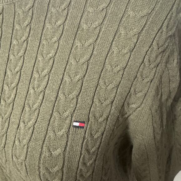 Tommy Hilfiger Womens XL Sweater Fishermen Cable Knit Fall Cool Weather Basic - Picture 3 of 7